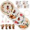 Embroidery Kit for Adults, 4 Sets Cross Stitch Kits for Adults with Stamped Flower Pattern and Easy Instruction, Embroidery Kits with Embroidery Hoop and Color Threads